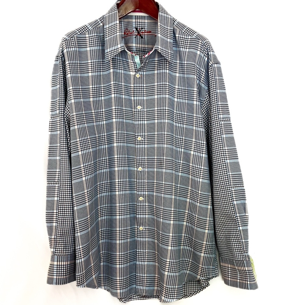 Robert Graham Plaid Check Long Sleeve Shirt 3XL